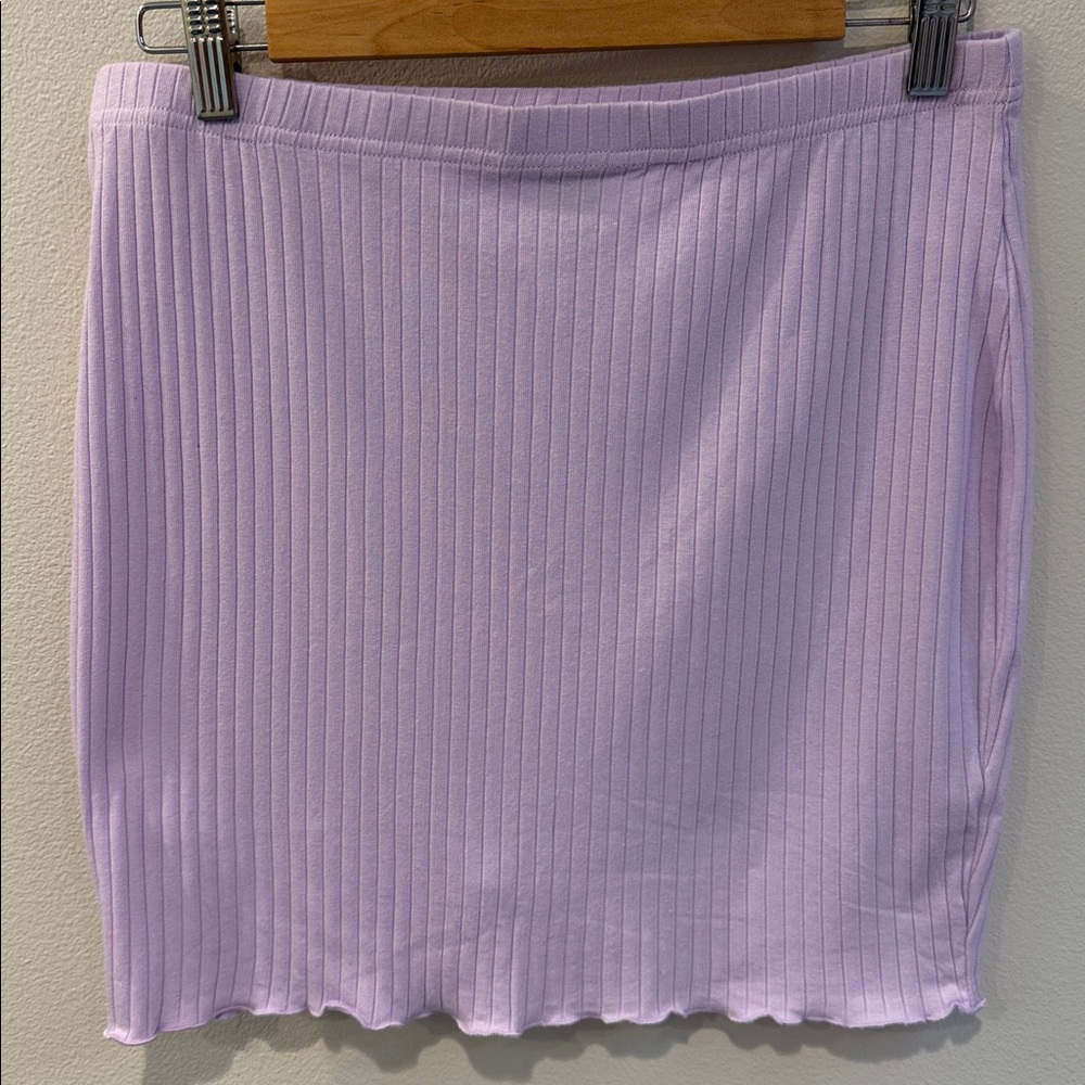SHEIN Light Purple Ribbed Skirt or Tube top